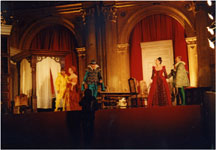  Bhne und Kostm fr Dame Kobold, Schwerin 1998