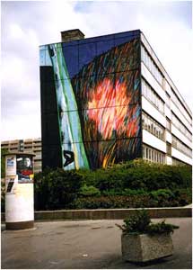 Wandgestaltung der Ilja Ehrenburg Schule, Weiensee 1990